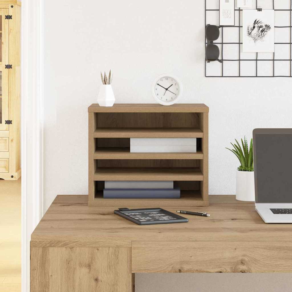 Desk Organizer 36x26x29.5 cm Wood-based material   Desk Organizer Sonoma Oak