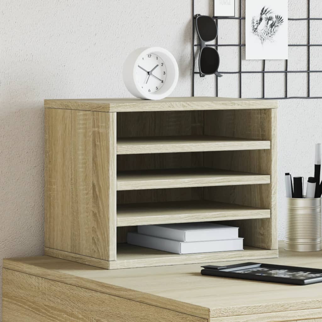 Desk Organizer 36x26x29.5 cm Wood-based material   Desk Organizer Sonoma Oak