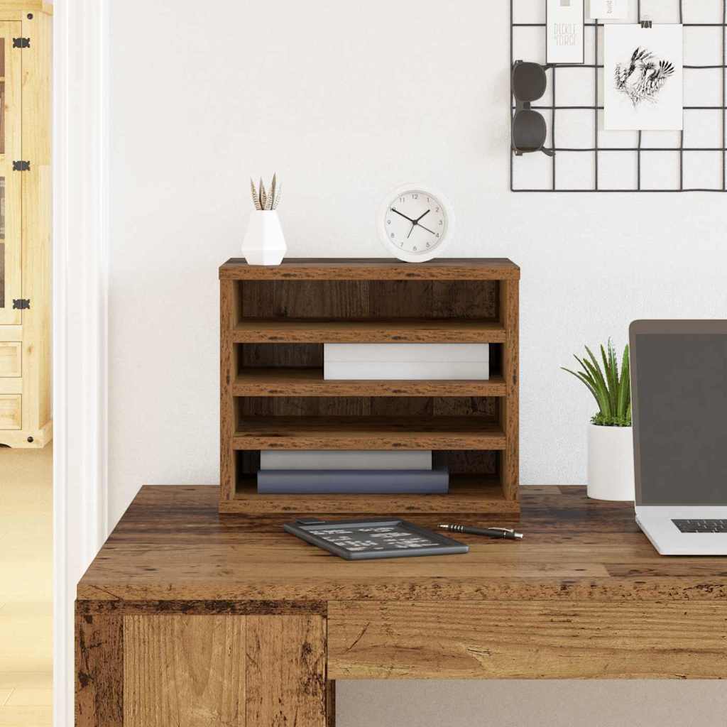 Desk Organizer 36x26x29.5 cm Wood-based material   Desk Organizer Sonoma Oak